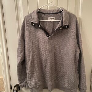 Goodfellow & Co Men's Light Gray Quilted Pullover - size large